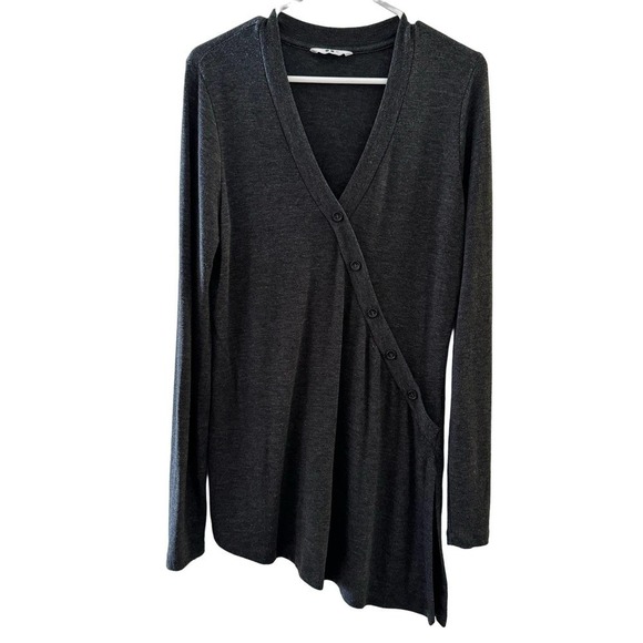 Three Dots Asymmetrical V-Neck Women’s Top Large - Picture 1 of 5